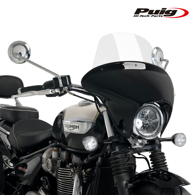 [期間限定35%OFF]Puig 21117W BATWING SML WINDSHIELD TOURING [CLEAR] TRIUMPH BONNEVILLE SPEEDMASTER (18-25) プーチ スクリーン カウル｜RAMBUTAN 26,072円