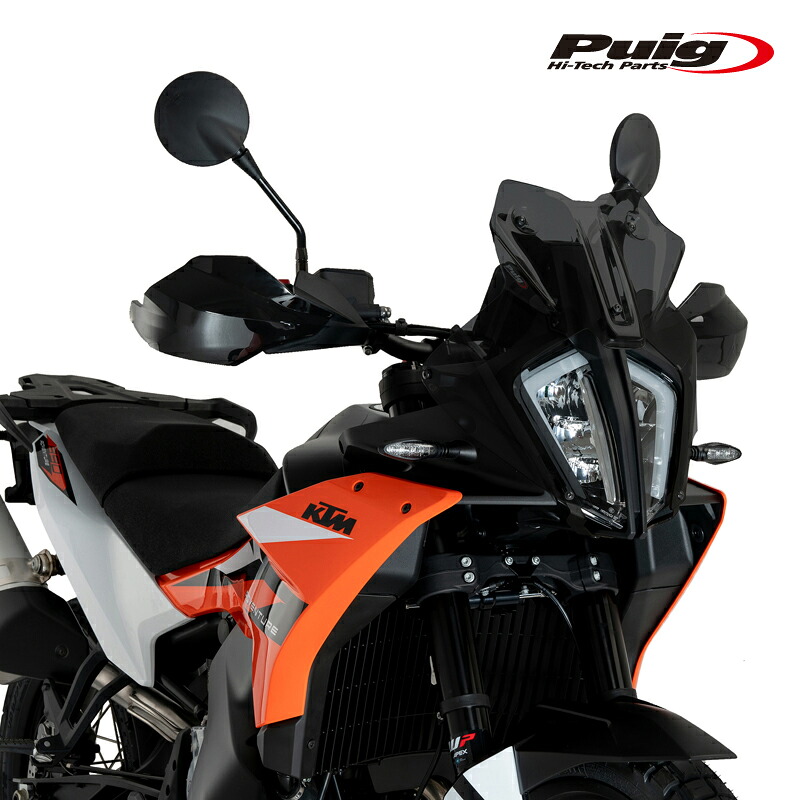 [期間限定35%OFF]Puig 21610F RACING SPORT SCREEN [DARK SMOKE] KTM 790ADVENTURE (23) 890ADVENTURE/L (23-24) プーチ スクリーン カウル｜RAMBUTAN