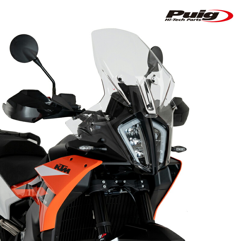 Puig 21611WTOURING SCREEN[CLEAR]KTM 790 ADVENTURE(23-25) 890 ADVENTURE(23-24) 890 ADVENTURE L(23) プーチ スクリーン カウル｜RAMBUTAN