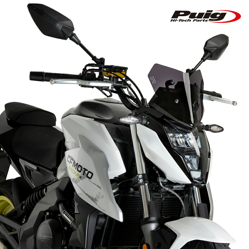 Puig 21653F WINDSHIELD NEW GENERATION SPORT [DARK SMOKE] CFMOTO 650 NK(21-24) プーチ ニュージェネレーションNKスクリーン｜RAMBUTAN
