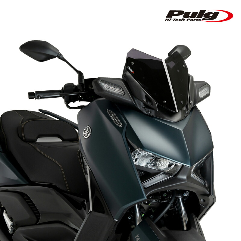 Puig 21744F WINDSHIELD V-TECH LINE SPORT [DAEK SMOKE] YAMAHA X-MAX 125 (23-25) X-MAX 125 TECH MAX (23-24) プーチ スクリーン カウル ｜RAMBUTAN