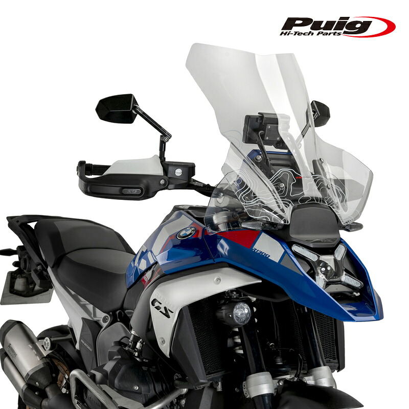 Puig 21795S TOURING SCREEN [GRAPHICS] BMW R1300GS (23-25) プーチ ツ－リングスクリーン