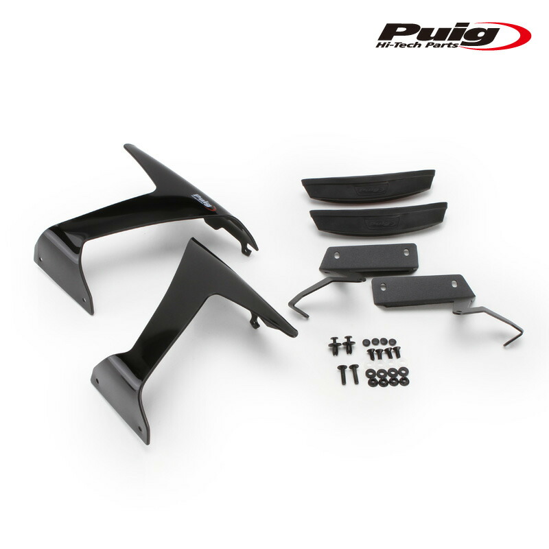 6袋 Puig 3176R SIDE SPOILER WINGLET [RED] Kawasaki ZX-6R (19-21