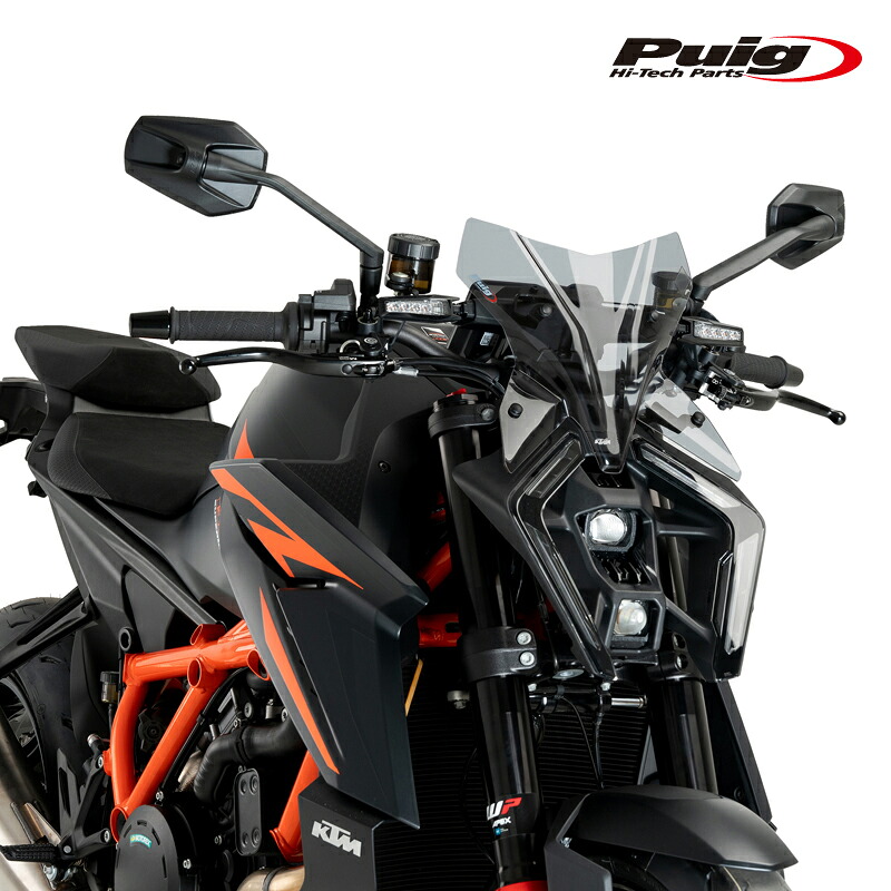 Puig 21906H NEW GENERATION SPORT [SMOKE] KTM 1390 SUPER DUKE R(24-25) 1390 SUPER DUKE R EVO(24-25) プーチ スクリーン カウル