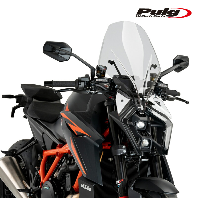 Puig 21907W NEW GENERATION WINDSHIELD TOURING [CLEAR] KTM 1390 SUPER DUKE R(24-25) 1390 SUPER DUKE R EVO(24-25) プーチ スクリーン カウル