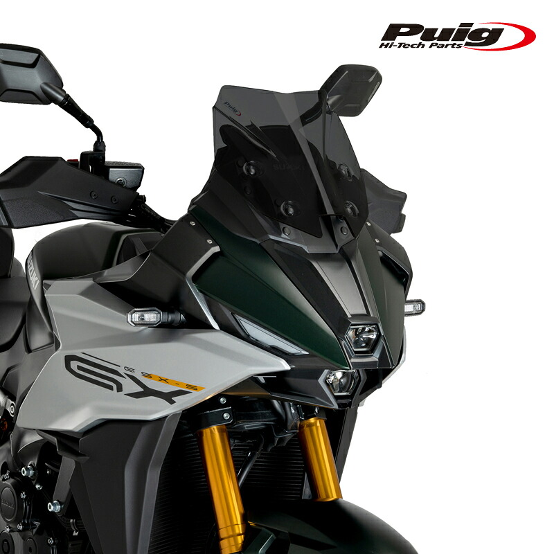 Puig 21987F RACING SPORT SCREEN [DARK SMOKE] SUZUKI GSX-S1000GX (24-25) プーチ レーシング スクリーン