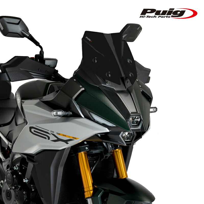 Puig 21987J RACING SPORT SCREEN [MATT BLACK] SUZUKI GSX-S1000GX(24-25) プーチ スクリーン カウル