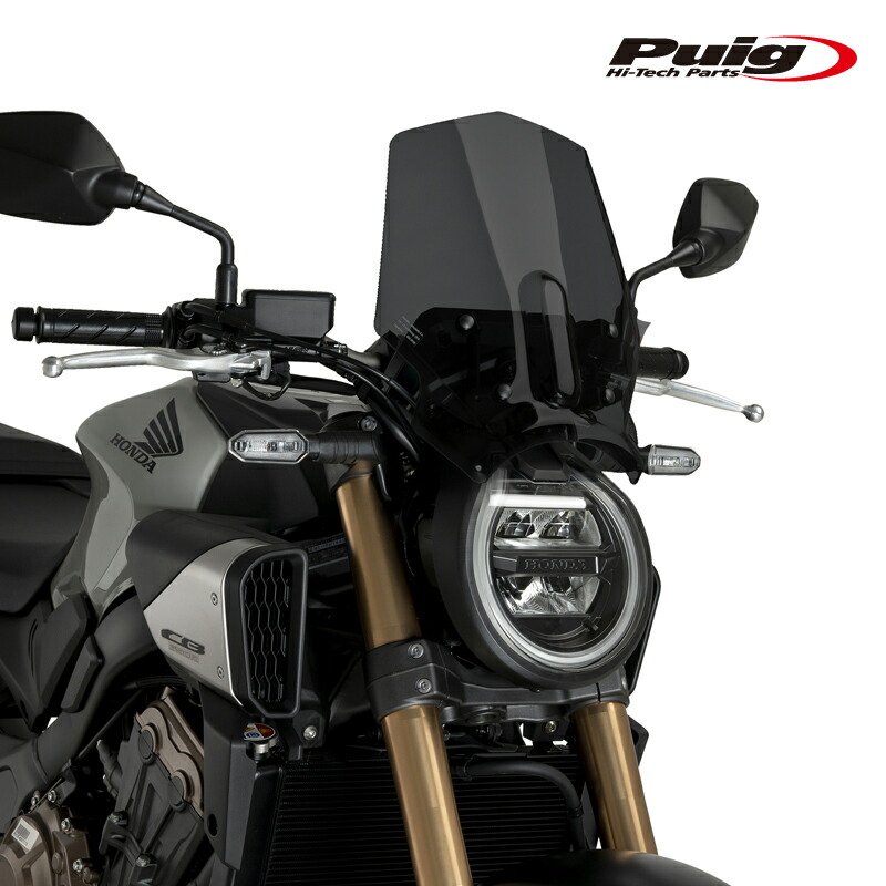 Puig 21960F NEW GENERATION WINDSHIELD SPORT [DARK SMOKE] HONDA CB650R NEO SPORTS CAFE (24-25) プーチ スクリーン カウル