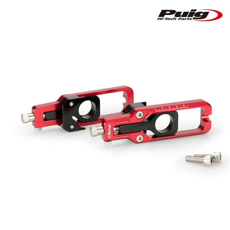 Puig 20690R CHAIN TENSIONER [RED] KAWASAKI ZX-10R (11-15) プーチ チェーン テンショナー