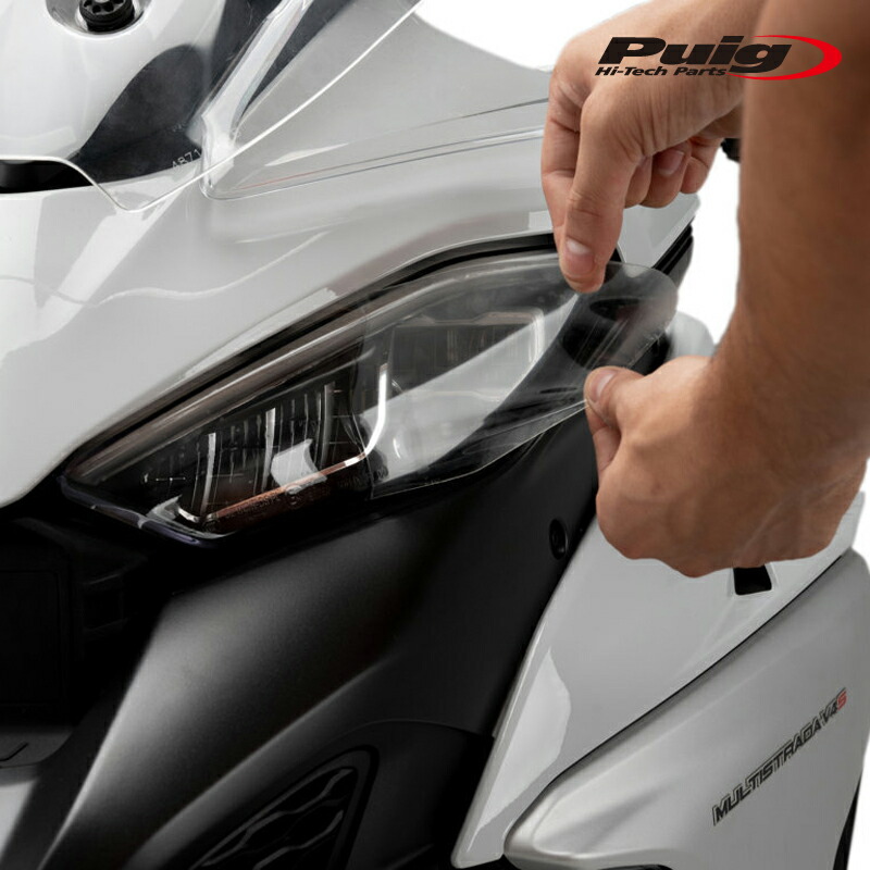 Puig 20761W HEADLIGHT PROTECTOR [CLEAR] MULTISTRADA V4 (21-)　 プーチ ヘッドライトプロテクトシート