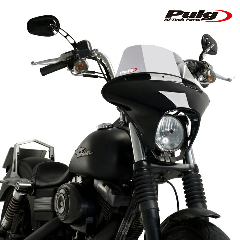 Puig 21050H BATWING SML WINDSHIELD TOURING [SMOKE] HARLEY DAVIDSON DYNA STREET BOB FXDB/ I (06-17) プーチ ウインドシールド バットウイング SML