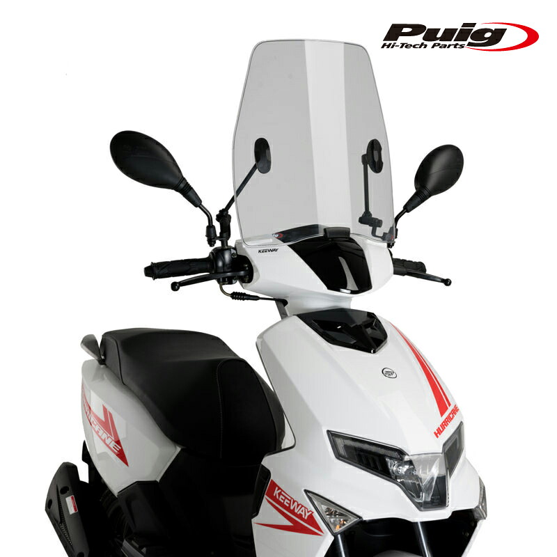 Puig 21646H WINDSHIELD URBAN [SMOKE] KEEWAY HURRICANE 50 (21-23) プーチ ウインドスクリーン アーバン