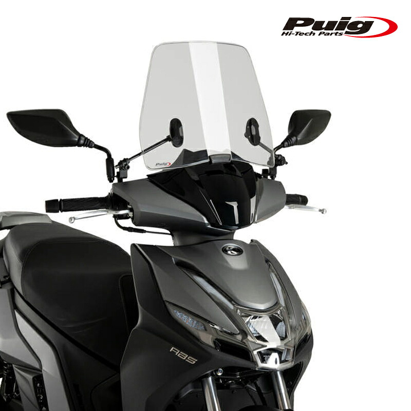 Puig 21736H WINDSHIELD TRAFIC [SMOKE] KYMCO AGILITY S 125I CBS E5 プーチ スクリーン カウル
