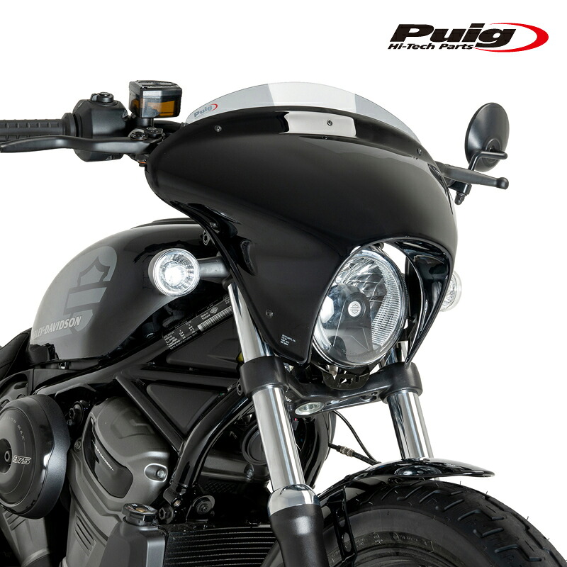 Puig 21913H BATWING SML WINDSHIELD SPORT [SMOKE] HARLEY DAVIDSON NIGHTSTER 975 SPECIAL (23-24) プーチ ウインドシールド バットウイング｜RAMBUTAN