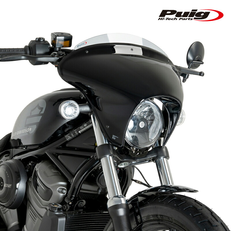 Puig 21913W BATWING SML WINDSHIELD SPORT [CLEAR] HARLEY DAVIDSON NIGHTSTER 975 SPECIAL (23-24) プーチ ウインドシールド バットウイング｜RAMBUTAN