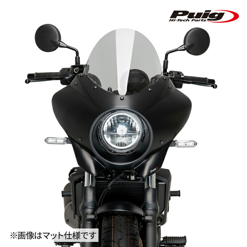 Puig 21946H SEMIFARINGS MIRAGE TOURING [GLOSS BLACK/SMOKE] KAWASAKI ELIMINATOR 500/400 (24-25) プーチ スクリーン カウル