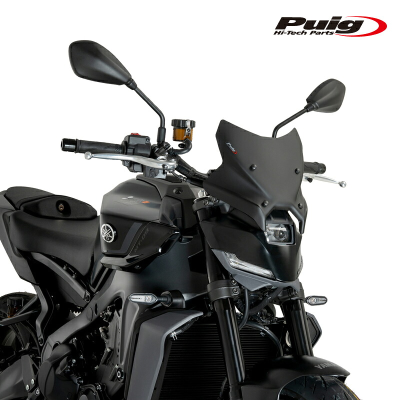 Puig 22077J WINDSHIELD NEW GENERATION SPORT [MATT BLACK] YAMAHA MT-09 (24-25) MT-09 SP (24-25) プーチ ニュージェネレーションNKスクリーン