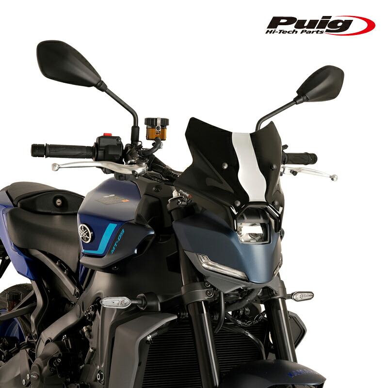 Puig 22077N NEW GENERATION WINDSHIELD SPORT [BLACK] YAMAHA MT-09 (24-25) MT-09 SP (24-25) プーチ ニュージェネレーションNKスクリーン