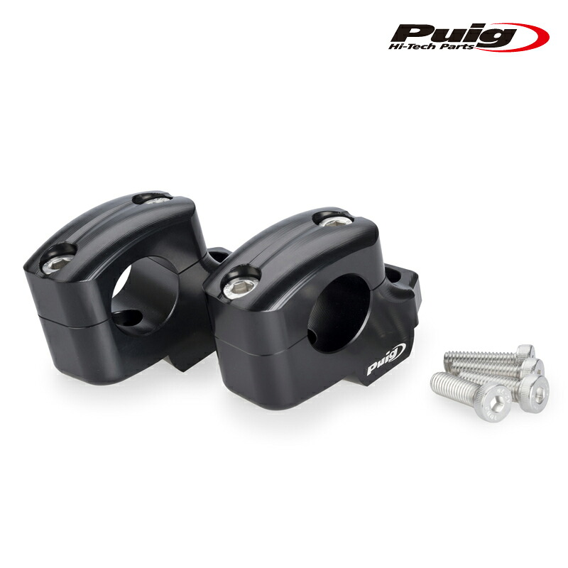 Puig 22101N PULLBACK RISERS [BLACK] UP25mm BACK16mm Φ29mm YAMAHA MT-09 (24-25) MT-09 SP (24-25) プーチ プルバックライザー