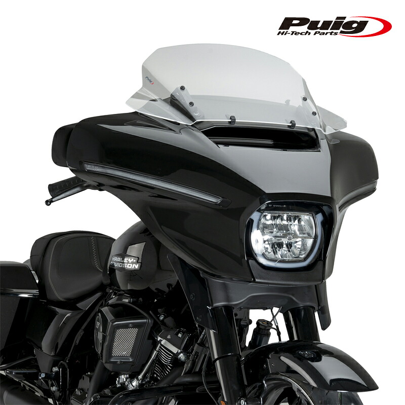 Puig 22110H HIGH-ROAD TOURING SCREEN [SMOKE] HARLEY DAVIDSON CVO STREET GLIDE FLHXSE (23-26) プーチ スクリーン カウル｜RAMBUTAN