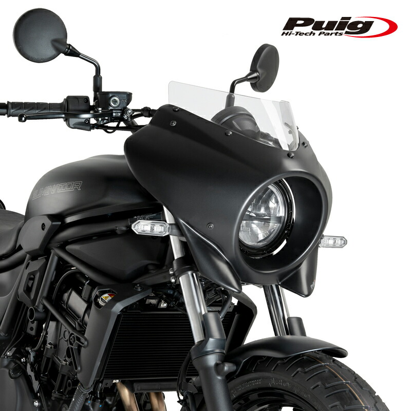 Puig 22146W SEMIFARINGS MIRAGE SPORT [MATT BLACK/CLEAR] KAWASAKI ELIMINATOR 500/400 (24-25) プーチ スクリーン カウル 28,600円