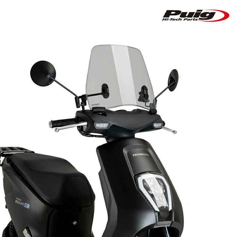 Puig 22156H WINDSHIELD TRAFIC [SMOKE] HONDA EM1 E (24-) プーチ ウインドスクリーン トラフィック