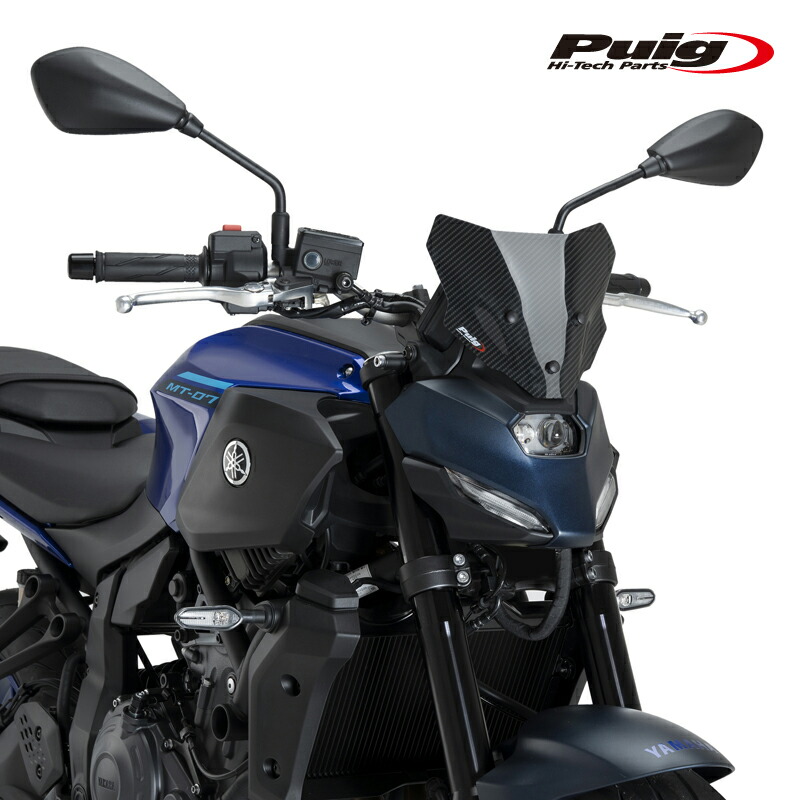 Puig 22412C NEW GENERATION SPORT [CARBON LOOK] YAMAHA MT-07 Y-AMT (25-) MT-07 (25-) プーチ スクリーン カウル