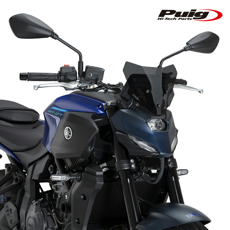 Puig 22412F NEW GENERATION SPORT [DARK SMOKE] YAMAHA MT-07 Y-AMT (25-26) MT-07 (25-26) プーチ スクリーン カウル｜RAMBUTAN