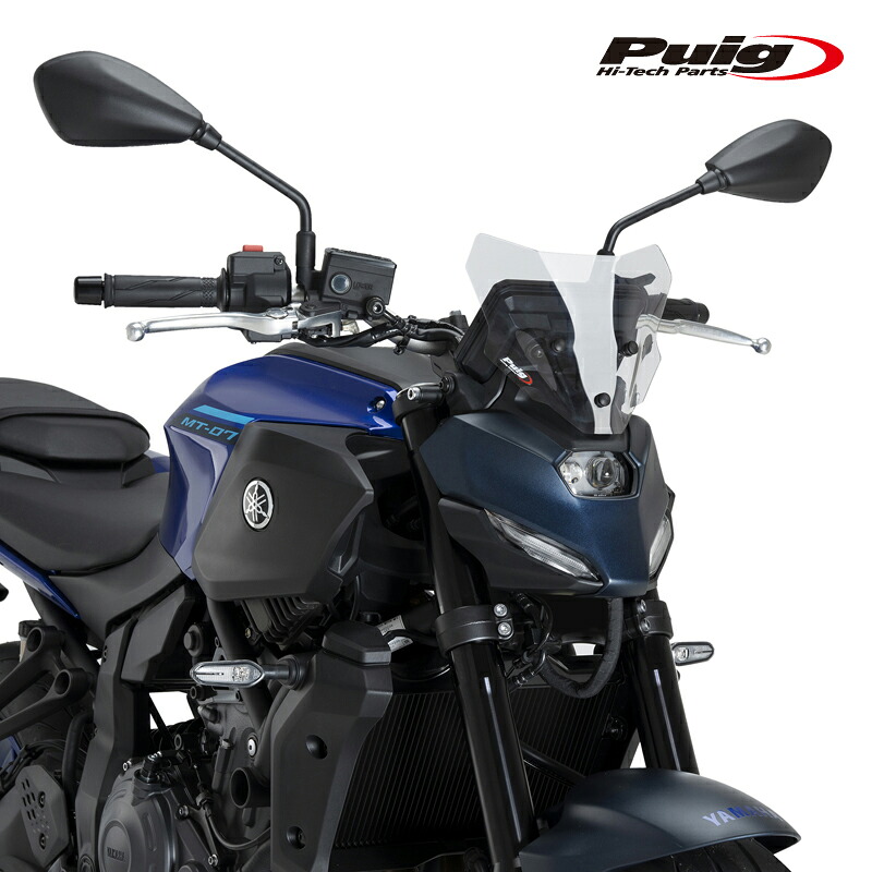 Puig 22412W NEW GENERATION SPORT [CLEAR] YAMAHA MT-07 Y-AMT (25-26) MT-07 (25-26) プーチ スクリーン カウル｜RAMBUTAN
