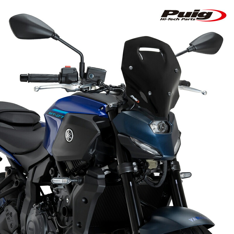 Puig 22413N NEW GENERATION TOURING [BLACK] YAMAHA MT-07 Y-AMT (25-26) MT-07 (25-26) プーチ スクリーン カウル｜RAMBUTAN