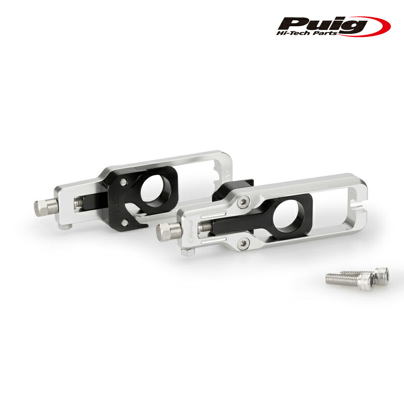Puig 20690P CHAIN TENSIONER [SILVER] Kawasaki ZX-10R (11-15) プーチ チェーン テンショナー