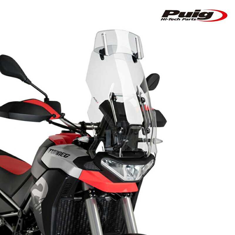 Puig 21183W TOURING WINDSHIELD WITH VISOR [CLEAR] APRILIA TUAREG 660 (22-25) ツーリングスクリーン バイザー付き
