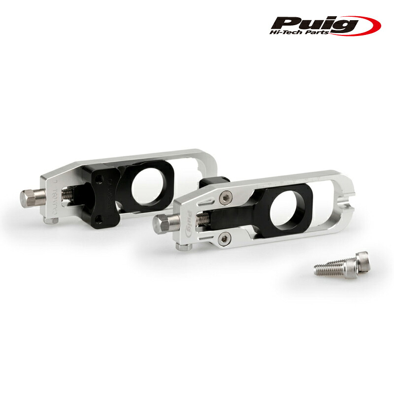 Puig 21190P CHAIN TENSIONER [SILVER] YAMAHA MT-09 (21-25) プーチ チェーン テンショナー