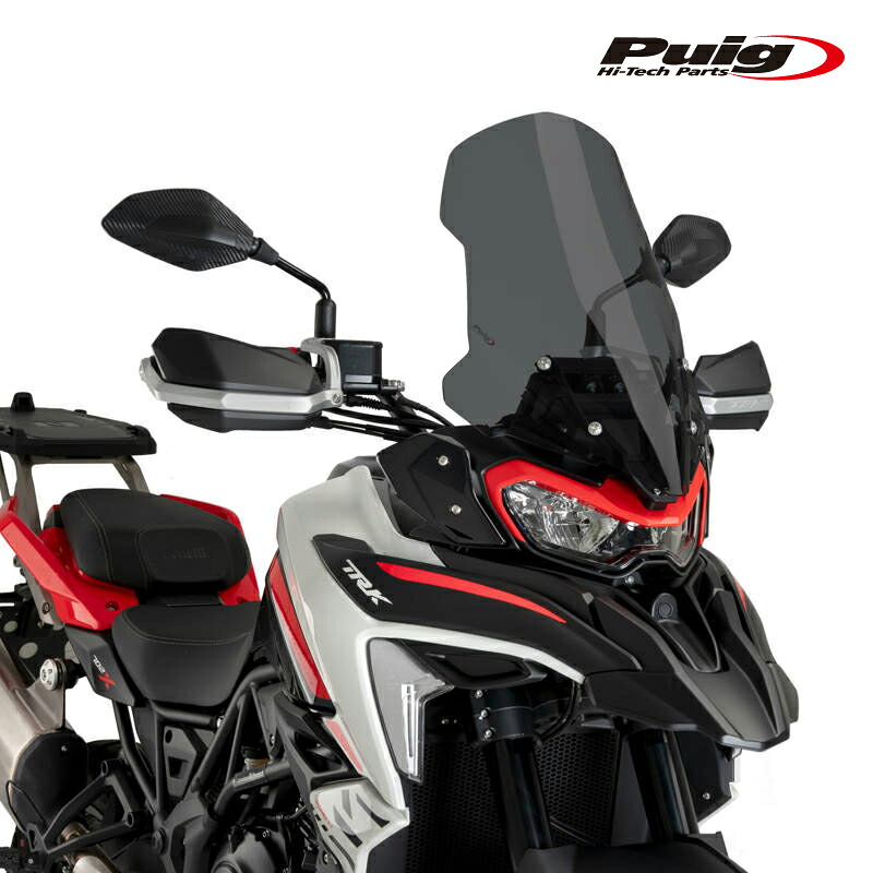 Puig 21754F TOURING SCREEN [DARK SMOKE] BENELLI TRK 702 (23-24) TRK 702 X (23-24) プーチ ツ&minus;リングスクリーン ｜RAMBUTAN