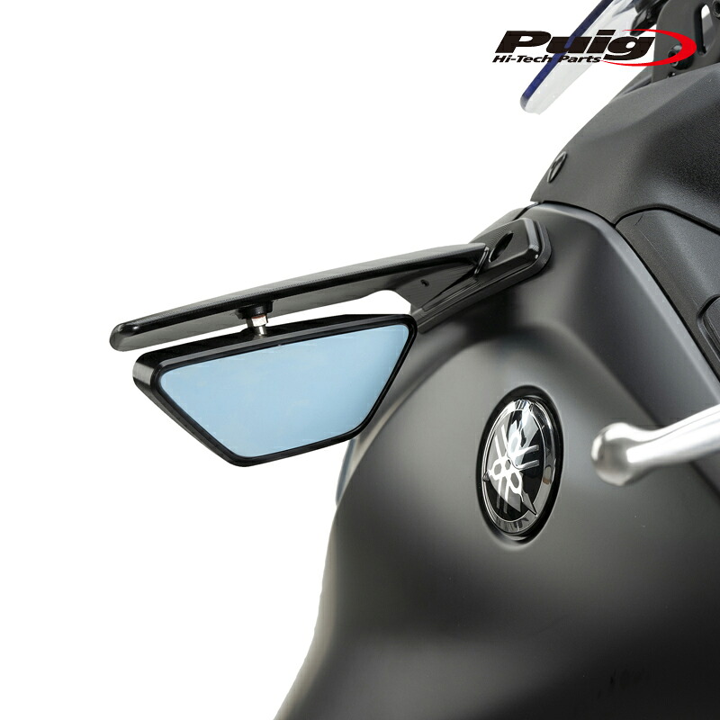 Puig 22017N REARVIEW MIRROR AILERON/L [BLACK] YAMAHA T-MAX560 (22-24) プーチ リヤビューミラー　L側｜RAMBUTAN