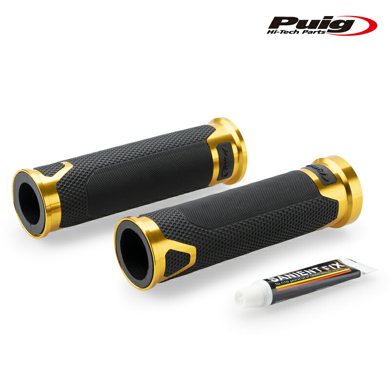 Puig 22271O REVVING GRIPS 119mm [GOLD] 汎用 プーチ レヴィング グリップ