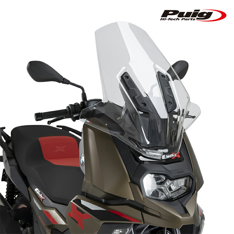 Puig 22410W WINDSHIELD V-TECH LINE TOURING [CLEAR] BMW C400X (19-) プーチ ツーリングスクリーン カウル