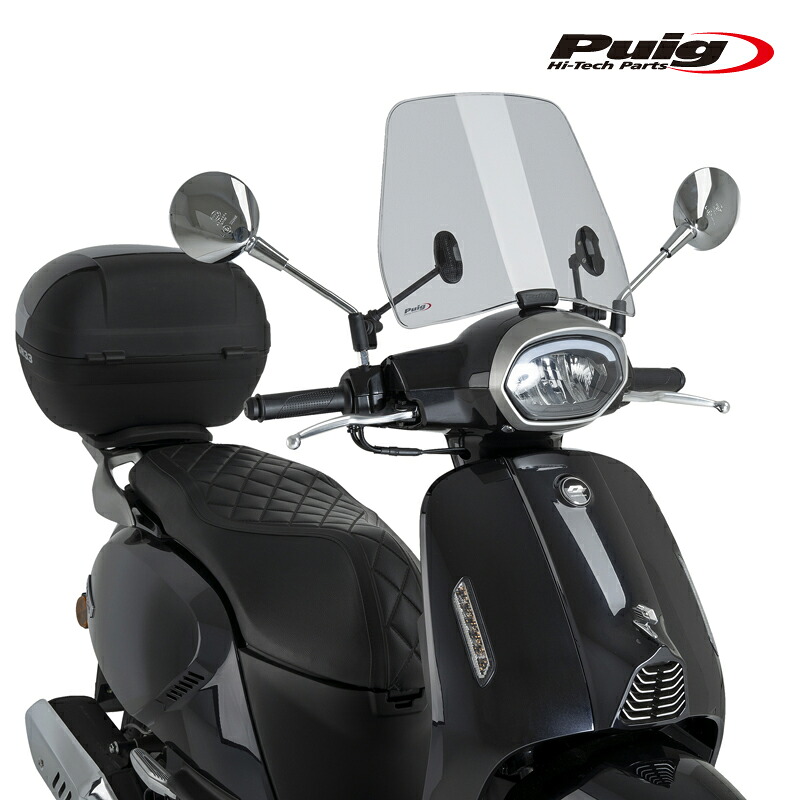Puig 22451H WINDSHIELD TRAFIC [SMOKE] QJ LTR 125(25-) プーチ ウインドスクリーン トラフィック