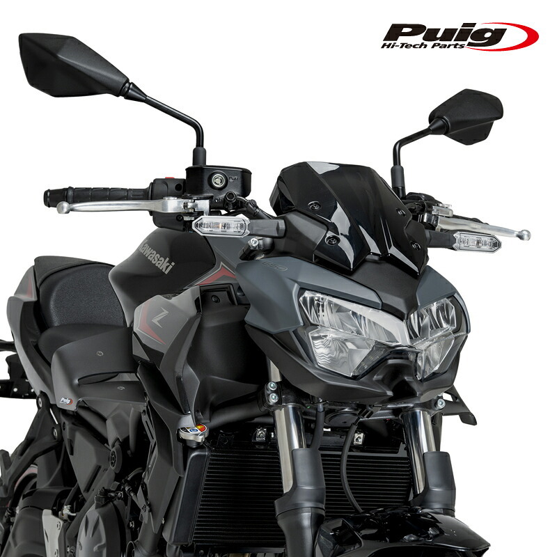 Puig 22472J SPOILERS D12 [MATT BLACK] KAWASAKI Z650(20-) プーチ スポイラー｜RAMBUTAN