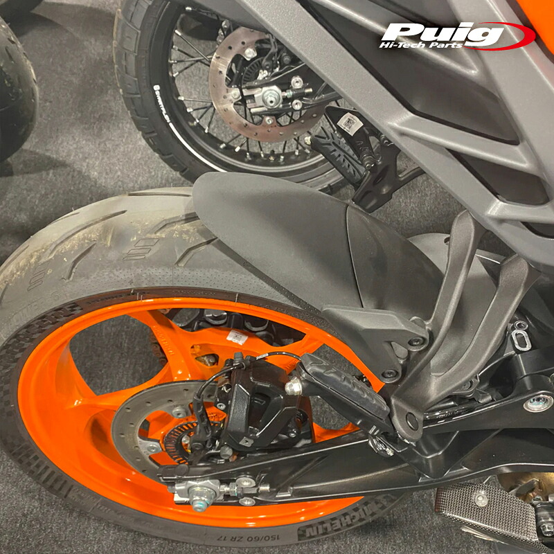 Puig 22503J REAR FENDER EXTENSION [MATT BLACK] KTM 125 DUKE (24-) 390 DUKE (24-) プーチ エクステンドフェンダー リヤ｜RAMBUTAN