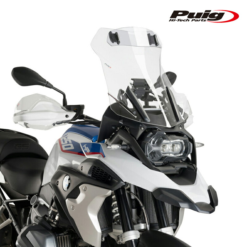 Puig 6504W TOURING WINDSHIELD WITH VISOR [CLEAR] BMW R 1250 GS TRIPLE BLACK(21-23) プーチ スクリーン カウル　バイザー付き