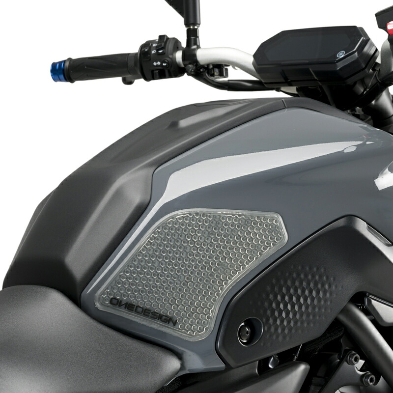 Puig 20739W SIDE TANK PADS [CLEAR] YAMAHA MT-07 (21-23) プーチ サイド タンクパッド｜RAMBUTAN