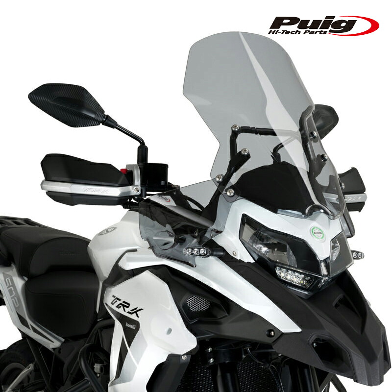 Puig 21127H FRONT DEFLECTORS [SMOKE] BENELLI TRK 502 (16-26) TRK 502 X (18-26) プーチ フロント デフレクター｜RAMBUTAN
