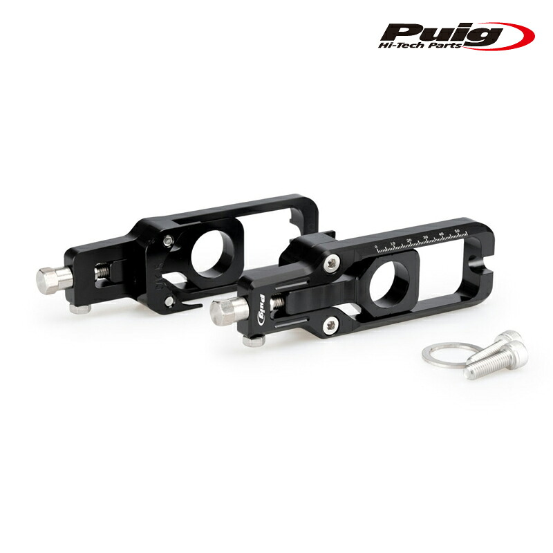 Puig 21189N CHAIN TENSIONER [BLACK] KAWASAKI ZX-10R (16-26) ZX-10RR (21-26) プーチ チェーン テンショナー｜RAMBUTAN