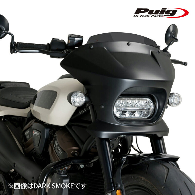Puig 21587N SEMIFARINGS FURY SPORT MATTBLACK [BLACK] HARLEY DAVIDSON SPORTSTER S RH1250S(21-26) プーチ フューリー スポーツ｜RAMBUTAN