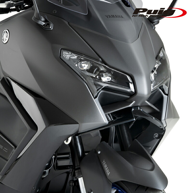 Puig 22605N DOWNFORCE NAKED FRONTAL SPOILERS [BLACK] YAMAHA T-MAX 56 (25-) プーチ フロントダウンフォース ネイキッドスポイラー｜RAMBUTAN
