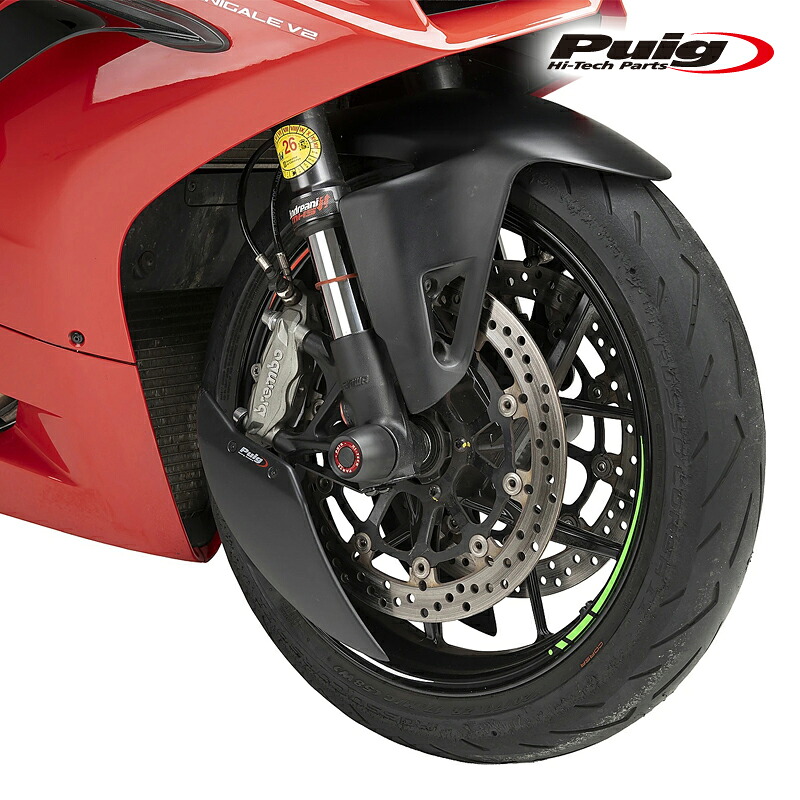 Puig 22665J AERO WHEEL DEFLECTOR [MATT BLACK] DUCATI PANIGALE V2(20-24) PANIGALE V4/V4S(20-24) プーチ エアロホイールディフレクター｜RAMBUTAN