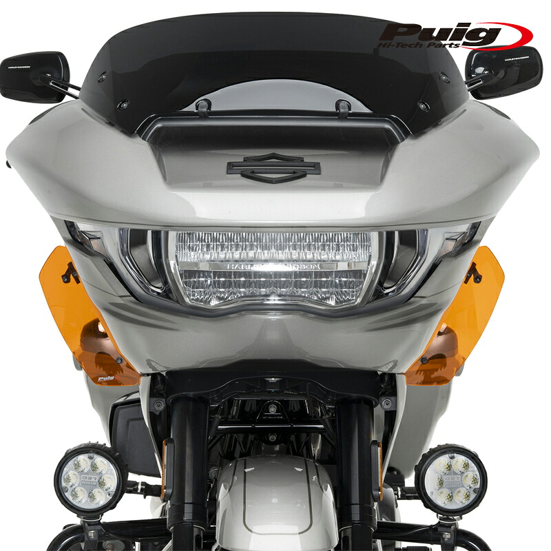 Puig 22671T LOWER DEFLECTORS [ORANGE] HARLEY DAVIDSON CVO ROAD GLIDE FLTRXSE (23-25) プーチ ロアディフレクター