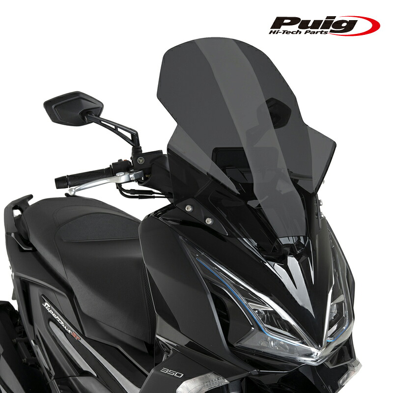 Puig 22697F WINDSHIELD V-TECH LINE TOURING [DARK SMOKE] KYMCO SUPER DINK 125 GT (25-) プーチ ツーリング スクリーン