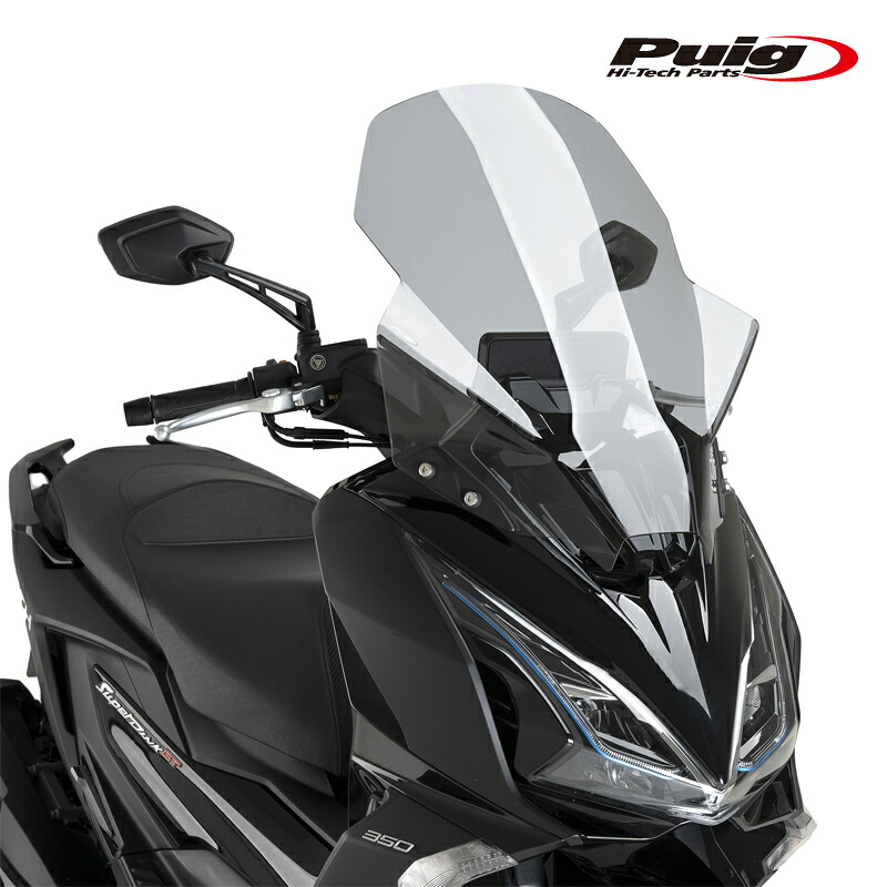 Puig 22697H WINDSHIELD V-TECH LINE TOURING [SMOKE] KYMCO SUPER DINK 125 GT (25-) プーチ ツーリング スクリーン